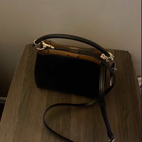 ♠️Kate Spade Phoebe Small Top Handle Satchel Crossbody Bag, Black NWT - Picture 4 of 5